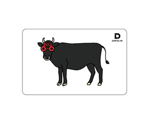 ゲームカード【ダーツライブ】#54 黒牛