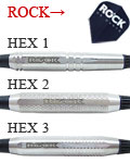 ダーツバレル【ロック】ロック UK Darts HEX2 20g